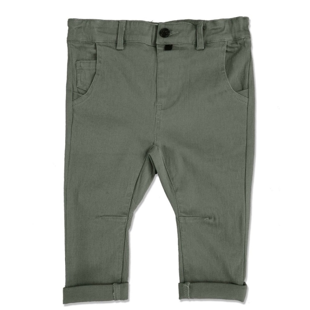Me & Henry Olive Jogger Style Slacks